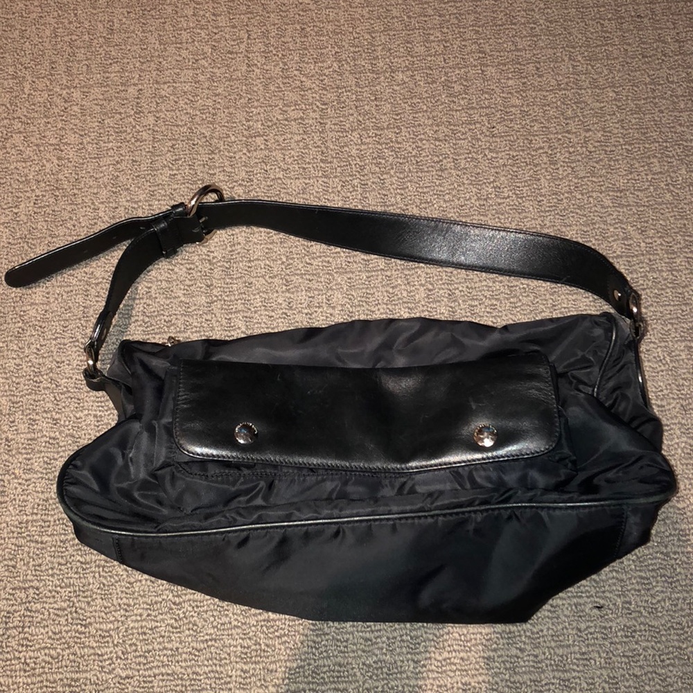 Black nylon mochino bag